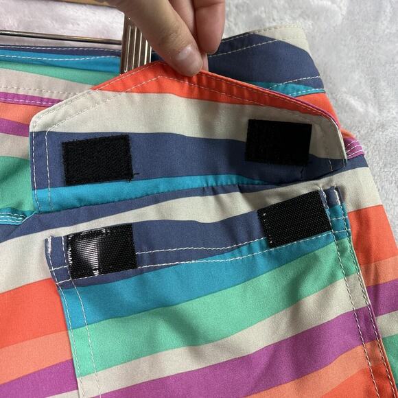 SAXX Swim Trunks Men's 32 Multicolor Beachy Resortwear Tie Swimwear Shorts - Picture 12 of 13